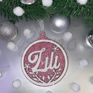 Neves karácsonyfadísz - karácsony - karácsonyi lakásdekoráció - karácsonyfadíszek - Meska.hu