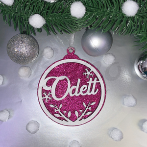 Neves karácsonyfadísz - karácsony - karácsonyi lakásdekoráció - karácsonyfadíszek - Meska.hu