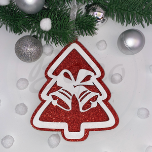 Karácsonyfadísz - harang mintával, Karácsony, Karácsonyi lakásdekoráció, Karácsonyfadíszek, Gravírozás, pirográfia, MESKA