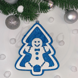 Karácsonyfadísz - mézeskalács mintával - karácsony - karácsonyi lakásdekoráció - karácsonyfadíszek - Meska.hu