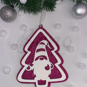 Karácsonyfadísz - manó mintával - karácsony - karácsonyi lakásdekoráció - karácsonyfadíszek - Meska.hu