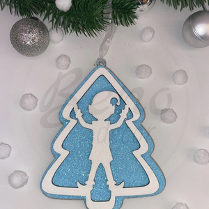 Karácsonyfadísz - manó mintával, Karácsony, Karácsonyi lakásdekoráció, Karácsonyfadíszek, Gravírozás, pirográfia, MESKA