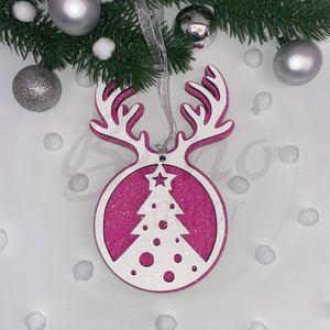 Karácsonyfadísz - karácsonyfa mintával - karácsony - karácsonyi lakásdekoráció - karácsonyfadíszek - Meska.hu