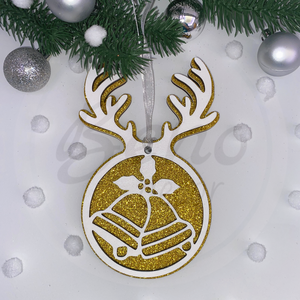 Karácsonyfadísz - harang mintával - karácsony - karácsonyi lakásdekoráció - karácsonyfadíszek - Meska.hu