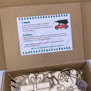 Karácsonyfadísz kifestő - karácsony - karácsonyi lakásdekoráció - karácsonyfadíszek - Meska.hu