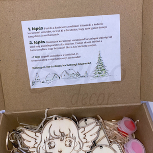 Karácsonyfadísz kifestő - karácsony - karácsonyi lakásdekoráció - karácsonyfadíszek - Meska.hu