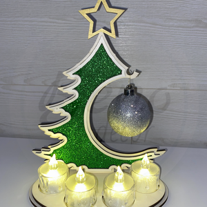 Karácsonyfa dekoráció  - karácsony - karácsonyi lakásdekoráció - karácsonyi lakásdíszek - Meska.hu