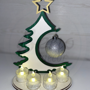 Karácsonyfa dekoráció  - karácsony - karácsonyi lakásdekoráció - karácsonyi lakásdíszek - Meska.hu
