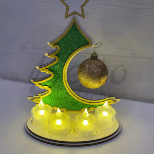 Karácsonyfa dekoráció , Karácsony, Karácsonyi lakásdekoráció, Karácsonyi lakásdíszek, Gravírozás, pirográfia, MESKA