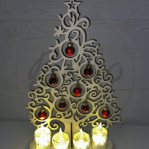 Karácsonyfa dekoráció  - karácsony - karácsonyi lakásdekoráció - karácsonyi lakásdíszek - Meska.hu