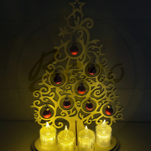 Karácsonyfa dekoráció  - karácsony - karácsonyi lakásdekoráció - karácsonyi lakásdíszek - Meska.hu