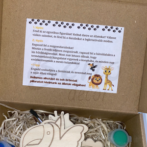 Mesés Szafari  Festhető Állatfigurák - otthon & életmód - konyhafelszerelés, tálalás - konyhai dekoráció - hűtőmágnes - Meska.hu