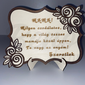 Anyák napi tábla Anya/Mama - szöveggel - otthon & életmód - dekoráció - asztal és polc dekoráció - asztaldísz - Meska.hu
