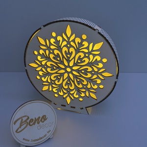 Virágmintás hangulatlámpa - Meska.hu