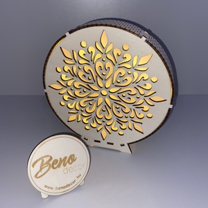 Virágmintás hangulatlámpa - otthon & életmód - dekoráció - asztal és polc dekoráció - asztaldísz - Meska.hu