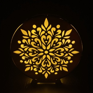 Virágmintás hangulatlámpa - otthon & életmód - dekoráció - asztal és polc dekoráció - asztaldísz - Meska.hu