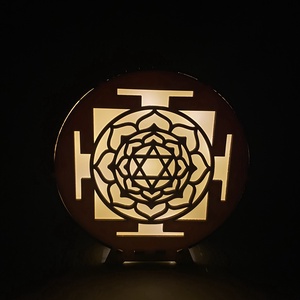 Virágmintás hangulatlámpa - LED-es dekoráció - otthon & életmód - dekoráció - asztal és polc dekoráció - asztaldísz - Meska.hu