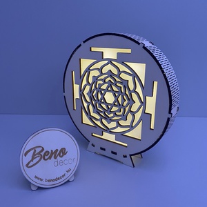 Virágmintás hangulatlámpa - LED-es dekoráció - Meska.hu