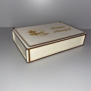 Fa ékszerdoboz  személyre szabható felirattal és mintával - ékszer - ékszertartó - ékszerdoboz - Meska.hu