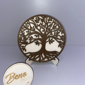 Életfa dekoráció talppal  fa dísztárgy, Otthon & Életmód, Dekoráció, Asztal és polc dekoráció, Asztaldísz, Gravírozás, pirográfia, MESKA
