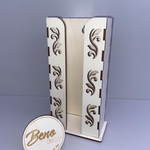 Falra akasztható zsebkendőtartó � lézervágott díszes mintával, Otthon & Életmód, Tárolás & Rendszerezés, Zsebkendőtartó, Gravírozás, pirográfia, MESKA