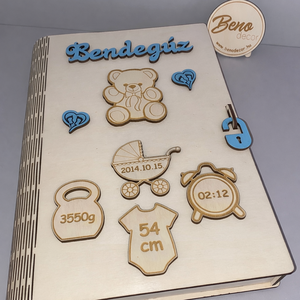 Egyedi fa babaemlék doboz � személyre szabható - baba - mama - babaemlékek - babanapló - Meska.hu