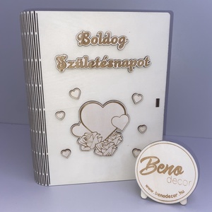 Boldog Születésnapot fa ajándékdoboz � gravírozott díszdoboz meglepetéshez - otthon & életmód - dekoráció - asztal és polc dekoráció - díszdoboz - Meska.hu