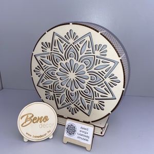 Mandala mintás fa éjjeli fény � hangulatlámpa - otthon & életmód - lámpa - hangulatlámpa - Meska.hu