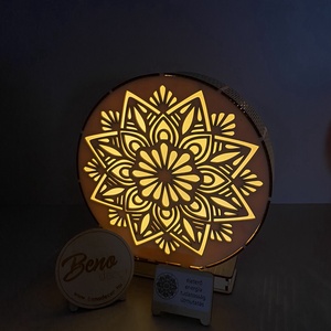 Mandala mintás fa éjjeli fény � hangulatlámpa - otthon & életmód - lámpa - hangulatlámpa - Meska.hu