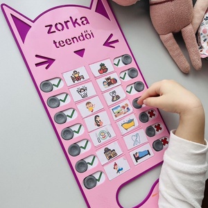 Teendőlista gyerekeknek - Cica, Játék & Sport, Ovis felszerelés, Egyéb ovis kiegészítő, Mindenmás, MESKA