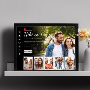 Netflix style Szerelem Poster, Művészet, Grafika & Illusztráció, Digitális, Fotó, grafika, rajz, illusztráció, MESKA