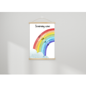 Szivárvány színei poszter, Művészet, Grafika & Illusztráció, Digitális, Fotó, grafika, rajz, illusztráció, MESKA