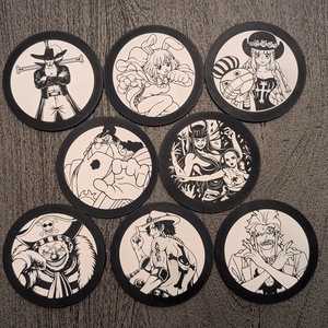 One piece pohár alátét  - otthon & életmód - dekoráció - kép & falikép - 3d képek - Meska.hu