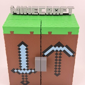 Minecraft kinder joy funko tarto csukható, Otthon & Életmód, Dekoráció, Asztal és polc dekoráció, Díszdoboz, , MESKA