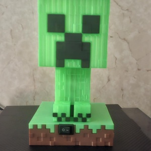 Minecraft creeper dekor lámpa - Meska.hu