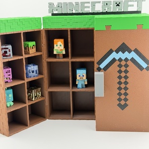 Minecraft Kinder joy figura tartó(nyitható), Otthon & Életmód, Dekoráció, Asztal és polc dekoráció, Asztaldísz, Mindenmás, MESKA