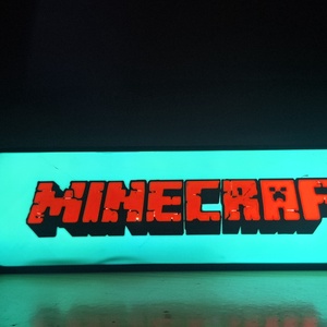 Minecraft dekor lámpa - otthon & életmód - dekoráció - asztal és polc dekoráció - asztaldísz - Meska.hu