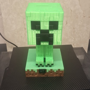 Minecraft creeper dekor lámpa - Meska.hu
