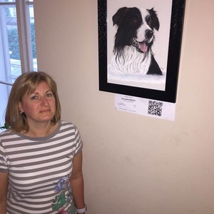 Border Collie, Zsűrizett/Jury painting - művészet - festmény - pasztell - Meska.hu