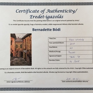Olasz utcakép (pasztell) - művészet - festmény - pasztell - Meska.hu