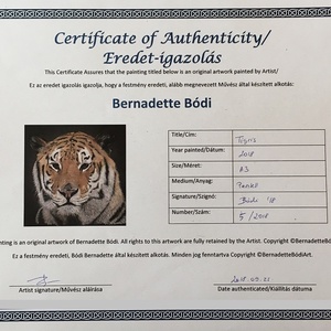 Tigris/Tiger, Zsűrizett festmény/Jury painting - művészet - festmény - pasztell - Meska.hu