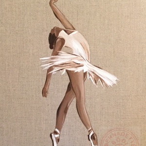 Ballet dancer, Művészet, Olajfestmény, Festmény, Festészet, Festett tárgyak, Meska
