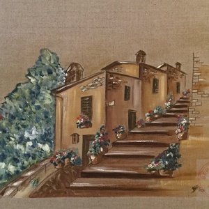 Tuscany, Művészet, Festmény, Olajfestmény, Festészet, Festett tárgyak, MESKA