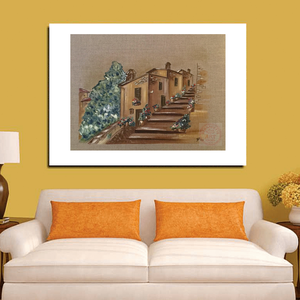 Tuscany - művészet - festmény - olajfestmény - Meska.hu