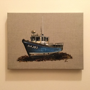 Boat - művészet - festmény - olajfestmény - Meska.hu