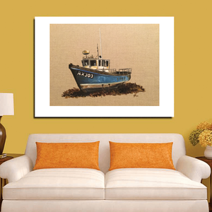 Boat - művészet - festmény - olajfestmény - Meska.hu