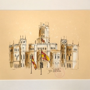 Madrid (eredeti akvarell) - művészet - festmény - akvarell - Meska.hu