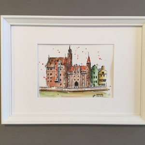 Gdansk - művészet - festmény - akvarell - Meska.hu