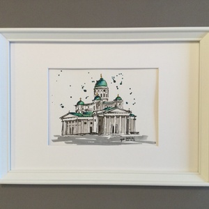 Helsinki - művészet - festmény - akvarell - Meska.hu