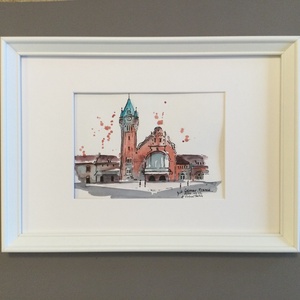 Colmar, Franciaország - művészet - festmény - akvarell - Meska.hu